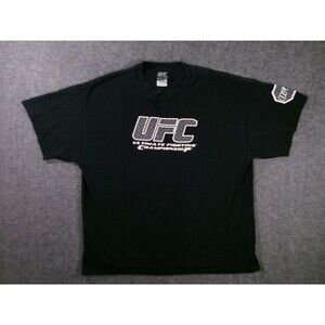 UFC Shirt Men XL Black Ultimate Fighting Championship USA Y2K MMA Vintage
